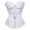 Corset Gothique Brocarde Blanc -DISCOBOLE Soldes 078 2 1201 900
