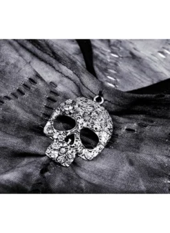 Crop Top DARK IN LOVE 'skull' -DISCOBOLE Soldes 1000x66411 900