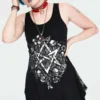 Top Gothique JAWBREAKER 'pentagram' -DISCOBOLE Soldes 1146 900