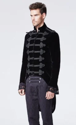 Veste Gothique Homme Queue De Pie 'baron Noir' -DISCOBOLE Soldes 11987
