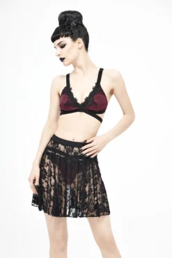 Jupe Paréo DEVIL FASHION 'black Roses' -DISCOBOLE Soldes 128217332930529760001 900