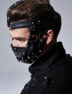 Masque Gothique En Simili Cuir Noir 'Hannibal' -DISCOBOLE Soldes 12850