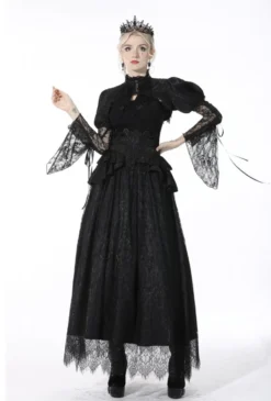 Longue Jupe Empire DARK IN LOVE 'Amalberta' -DISCOBOLE Soldes 1411 900