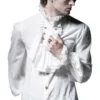 Chemise Gothique Blanche à Jabot PUNK RAVE 1 Chemise Gothique Blanche à Jabot PUNK RAVE -DISCOBOLE Soldes 1z3a8576
