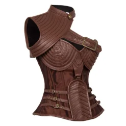 Corset Steampunk Cuir Vegan 'the Adventurer' -DISCOBOLE Soldes 20161026162218333 900
