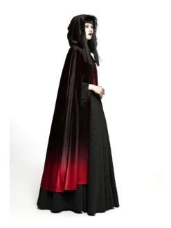 Longue Cape Femme PUNK RAVE 'Queen Of Crows' -DISCOBOLE Soldes 22 04457 900