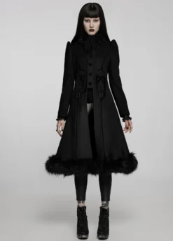 Long Manteau Gothique Punk Rave 'Emperium' -DISCOBOLE Soldes 22 04590 900