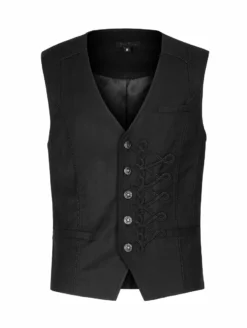Gilet Sans Manches PUNK RAVE 'baron Noir' -DISCOBOLE Soldes 2608039064202503580500340 900