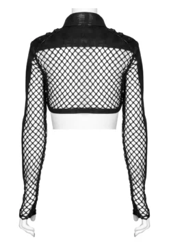 Veste Crop Top PUNK RAVE 'Geindra' -DISCOBOLE Soldes 2608039064202503580500571 900