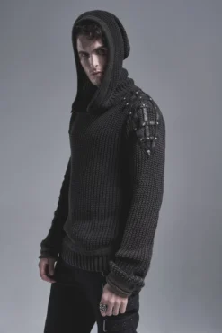 Pull Tricot PUNK RAVE 'cotte De Maille' -DISCOBOLE Soldes 2608039064202503580500793 900