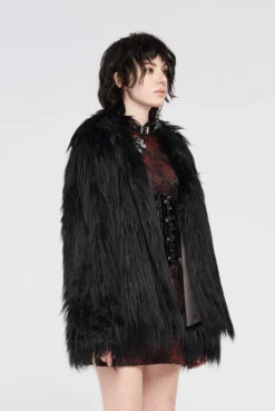 Veste Fausse Fourrure PUNK RAVE 'brakis' 9 Veste Fausse Fourrure PUNK RAVE 'brakis' -DISCOBOLE Soldes 2608039064202503580500885 900