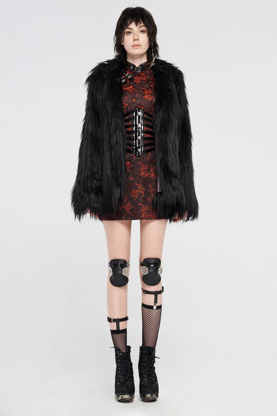 Veste Fausse Fourrure PUNK RAVE 'brakis' 5 Veste Fausse Fourrure PUNK RAVE 'brakis' – Image 3