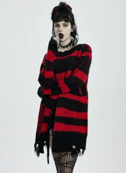 Pull Oversize PUNK RAVE 'red Moon' -DISCOBOLE Soldes 2608039064202503580502668 900