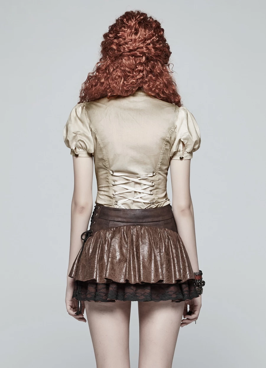 Mini Jupe Steampunk 'carega' 4 Mini Jupe Steampunk 'carega' â Image 2