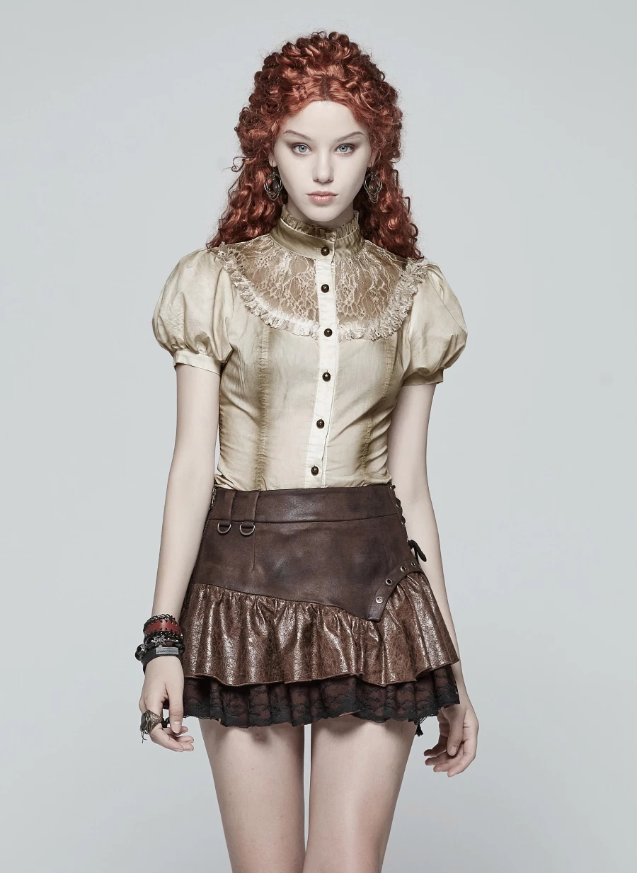 Mini Jupe Steampunk 'carega' 3 Mini Jupe Steampunk 'carega'