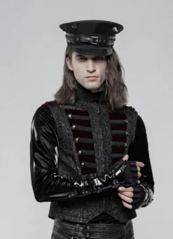 Casquette Militaire PUNK RAVE -DISCOBOLE Soldes 2608039064202503580503988 900