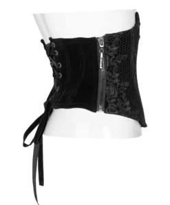 Serre-taille Romantique Noir PUNK RAVE -DISCOBOLE Soldes 2608039064202503580505689 900