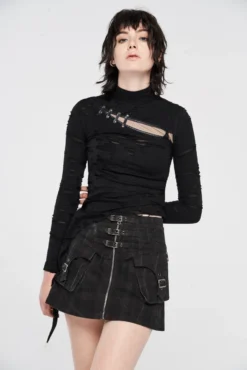 Mini Jupe PUNK RAVE 'punkalia' -DISCOBOLE Soldes 2608039064202503580508939 900