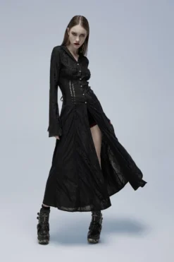Longue Veste PUNK RAVE 'dark Vamp' -DISCOBOLE Soldes 2608039064202503580513003 900