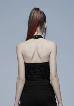 Top Gothique PUNK RAVE 'Sigga' -DISCOBOLE Soldes 2608039064202503580513771 900