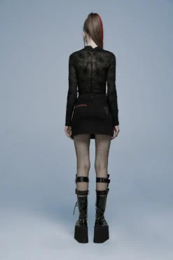 Haut PUNK RAVE 'arachnophobia' -DISCOBOLE Soldes 26080390642025035805148191 900