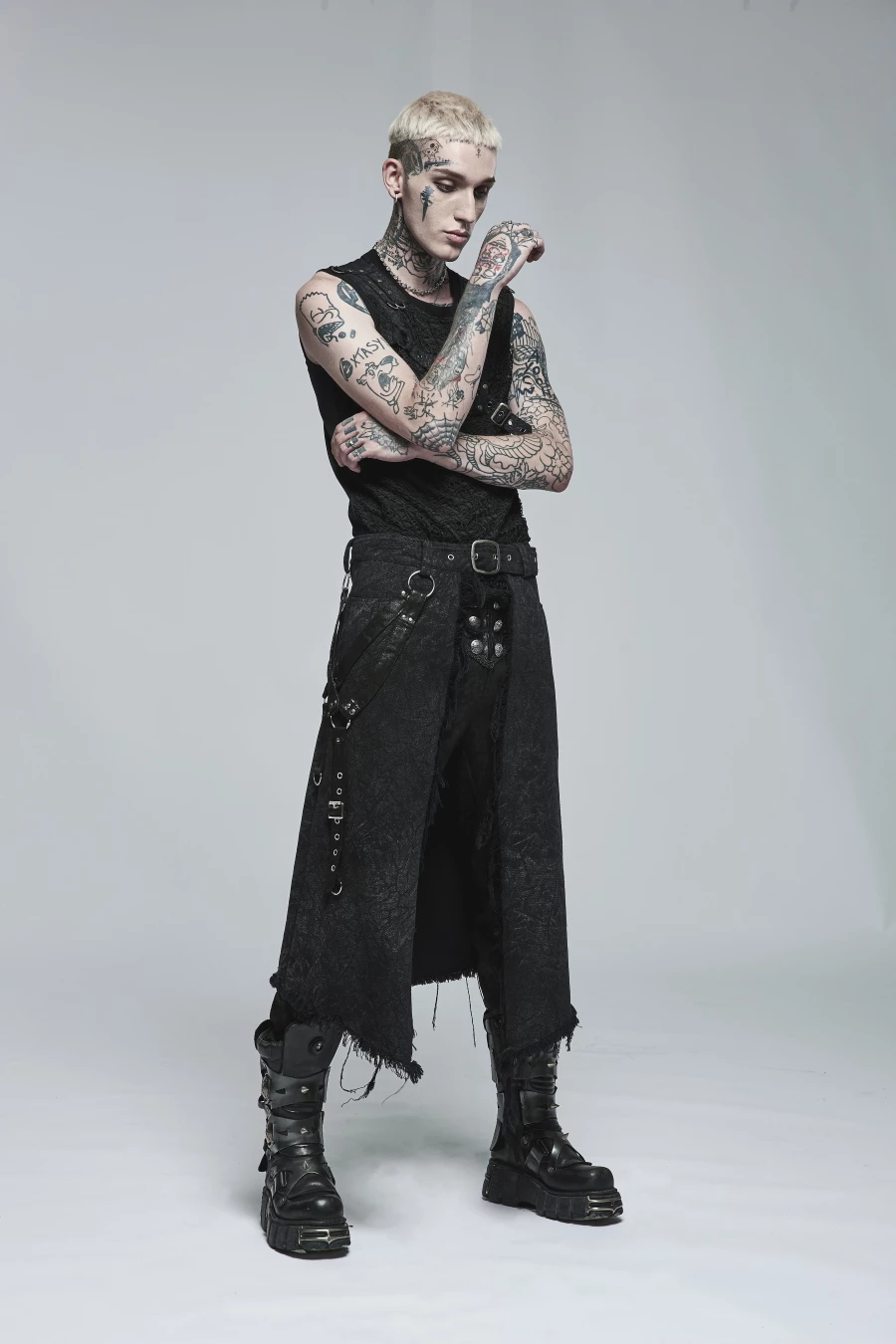 Surjupe Homme PUNK RAVE 'Goth Stylish' 3 Surjupe Homme PUNK RAVE 'Goth Stylish'