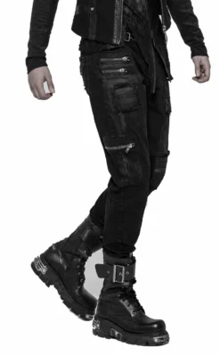 Pantalon Homme PUNK RAVE 'black Storm' -DISCOBOLE Soldes 2608039064202503580522653 900