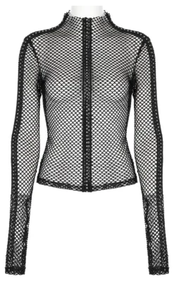 Haut Gothique PUNK RAVE En Tissu Mesh -DISCOBOLE Soldes 2641021629215172025035805001079 900
