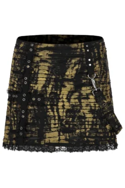 Mini Jupe PUNK RAVE 'yellowbreeze' -DISCOBOLE Soldes 264102162921517202503580500508 900
