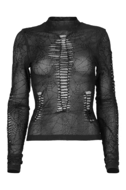 Haut PUNK RAVE 'arachnophobia' -DISCOBOLE Soldes 264102162921517202503580500808 900