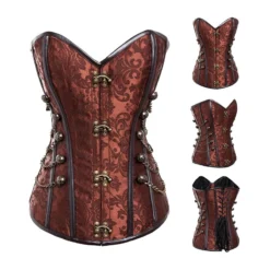 Corset Steampunk Marron