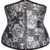 Serre-taille Gothique Noir Et Blanc -DISCOBOLE Soldes 2869a8 900