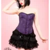 Corset Violet H&R LONDON -DISCOBOLE Soldes 3108 purplefloralcorsetf 700x1000 1