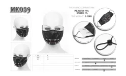 Masque Gothique Réutilisable -DISCOBOLE Soldes 33 900