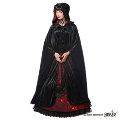 Cape Gothique SINISTER Noire Et Rouge