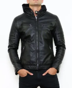 Blouson Rock En Simili Cuir -DISCOBOLE Soldes 494257 c 900