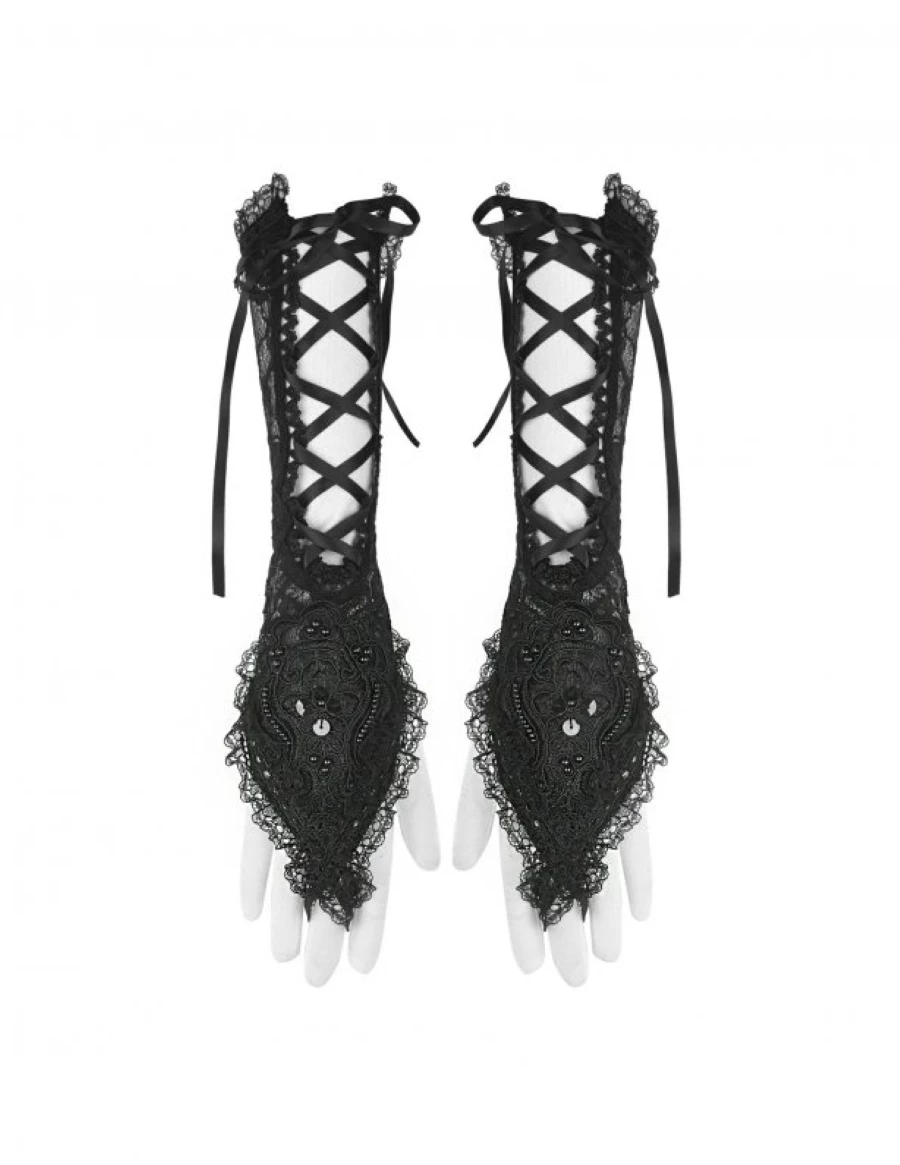 Mitaines Gothiques Romantiques DARK IN LOVE 5 Mitaines Gothiques Romantiques DARK IN LOVE â Image 3