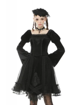 Haut Gothique Victorien DARK IN LOVE 'dark Hope' -DISCOBOLE Soldes 666x100026 900