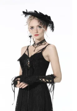 Mitaines Gothiques Romantiques DARK IN LOVE 6 Mitaines Gothiques Romantiques DARK IN LOVE -DISCOBOLE Soldes 666x100031 900