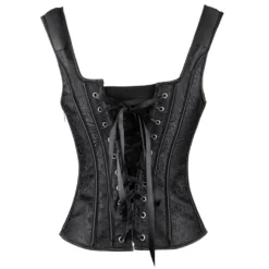 Bustier Gothique Brocarde Noir -DISCOBOLE Soldes 668202 900