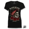 T-shirt Femme BLACK HEART 'baspin Up Skull'