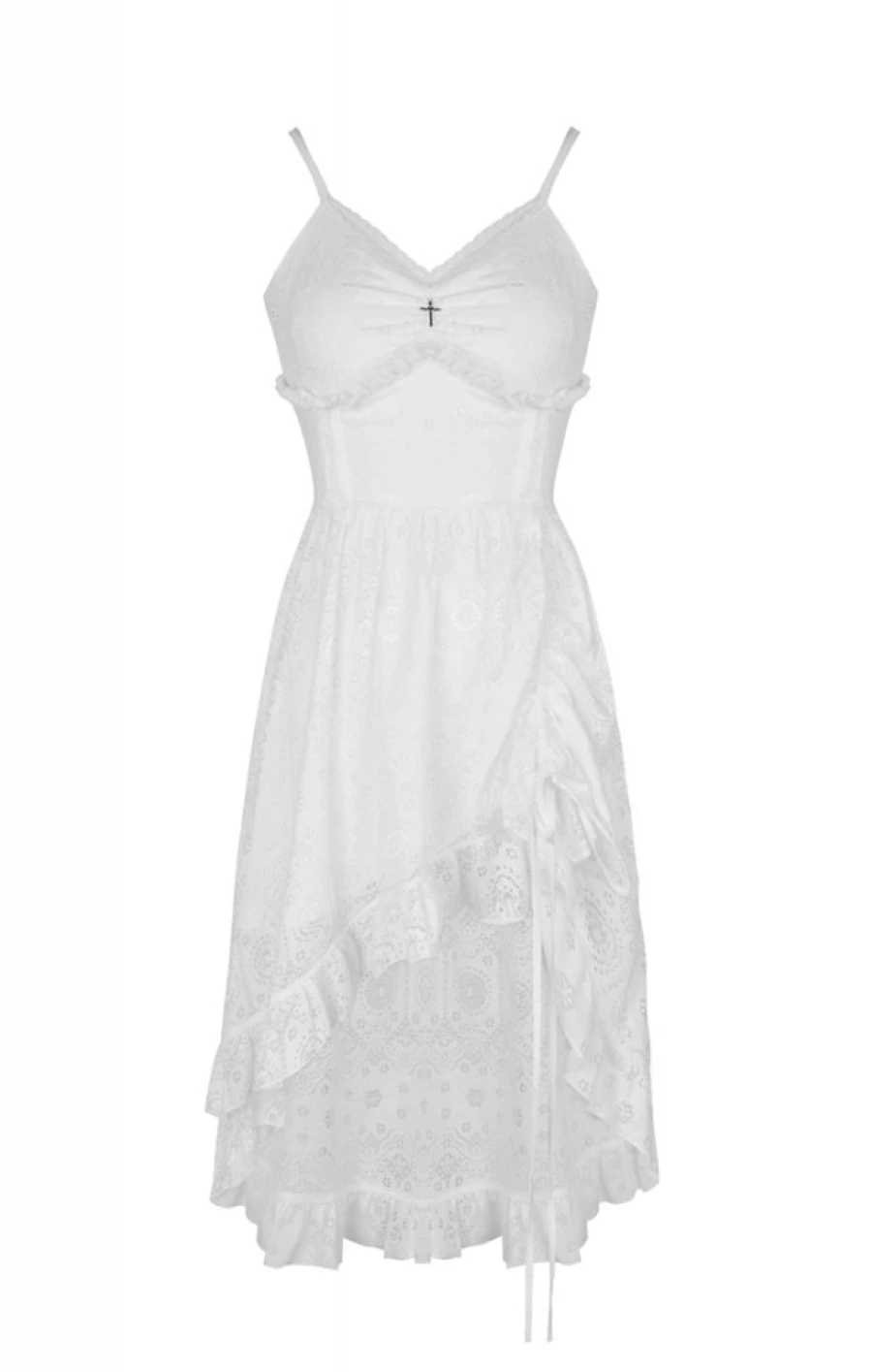 Robe Gothique Blanche DARK IN LOVE 'Aeriel' 7 Robe Gothique Blanche DARK IN LOVE 'Aeriel' â Image 5