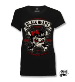 T-shirt Femme BLACK HEART 'lady Luck'