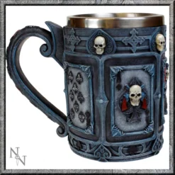 NEMESIS NOW Chope Gothique En Résine Dead Man's Hand