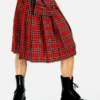 Kilt BLACK PISTOLS 'red Tartan' -DISCOBOLE Soldes b21006004
