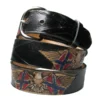 Ceinture Cuir Biker 'Confederate Flag' -DISCOBOLE Soldes b4191 900