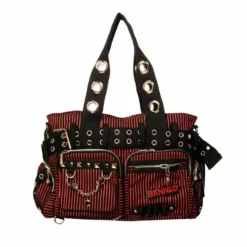 Sac Gothique BANNED Noir Et Rouge