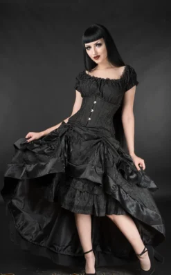 Longue Jupe Gothique à Volants