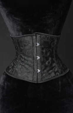 Serre-taille Gothique Brocarde Noir