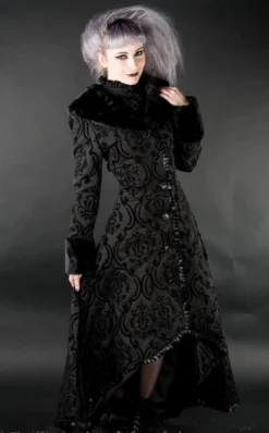Manteau Gothique Evil Princesse -DISCOBOLE Soldes black evil princess coat 22 1